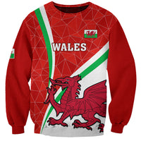 Custom Wales Rugby Sweatshirt 2023 World Cup Cymru Curve Style - Wonder Print Shop