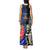 New Zealand And France Rugby Tank Maxi Dress All Black With Les Bleus Together 2023 World Cup - Wonder Print Shop