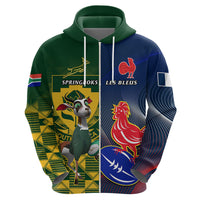 South Africa And France Rugby Hoodie Springboks With Les Bleus Together 2023 World Cup - Wonder Print Shop