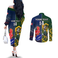 custom-south-africa-and-france-rugby-couples-matching-off-the-shoulder-long-sleeve-dress-and-long-sleeve-button-shirts-springboks-with-les-bleus-together-2023-world-cup