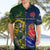 Custom South Africa And France Rugby Hawaiian Shirt Springboks With Les Bleus Together 2023 World Cup - Wonder Print Shop