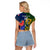 Custom South Africa And France Rugby Raglan Cropped T Shirt Springboks With Les Bleus Together 2023 World Cup - Wonder Print Shop