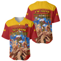Spain Football Baseball Jersey 2023 World Cup Champions Proud Of Our Girls - Wonder Print Shop