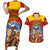 Spain Football Couples Matching Short Sleeve Bodycon Dress and Hawaiian Shirt 2023 World Cup Champions Proud Of Our Girls - Wonder Print Shop