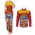 Spain Football Couples Matching Tank Maxi Dress and Long Sleeve Button Shirts 2023 World Cup Champions Proud Of Our Girls - Wonder Print Shop