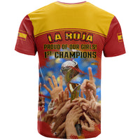 Spain Football T Shirt 2023 World Cup Champions Proud Of Our Girls - Wonder Print Shop