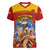 Spain Football Women V Neck T Shirt 2023 World Cup Champions Proud Of Our Girls - Wonder Print Shop