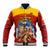 Custom Spain Football Baseball Jacket 2023 World Cup Champions Proud Of Our Girls - Wonder Print Shop
