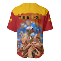 Custom Spain Football Baseball Jersey 2023 World Cup Champions Proud Of Our Girls - Wonder Print Shop