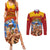 Custom Spain Football Couples Matching Summer Maxi Dress and Long Sleeve Button Shirts 2023 World Cup Champions Proud Of Our Girls - Wonder Print Shop