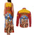 Custom Spain Football Couples Matching Tank Maxi Dress and Long Sleeve Button Shirts 2023 World Cup Champions Proud Of Our Girls - Wonder Print Shop