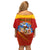 Custom Spain Football Off Shoulder Short Dress 2023 World Cup Champions Proud Of Our Girls - Wonder Print Shop