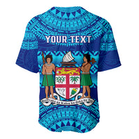 Personalised Fiji Baseball Jersey Unique Fijian Tapa Pattern With Coat Of Arms - Wonder Print Shop