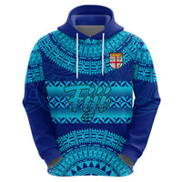 Personalised Fiji Hoodie Unique Fijian Tapa Pattern With Coat Of Arms - Wonder Print Shop