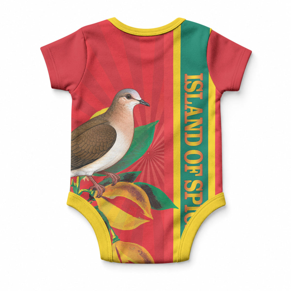 Grenada Dove Nutmeg Baby Onesie Island of Spice Proud