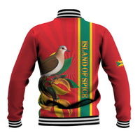 Grenada Dove Nutmeg Baseball Jacket Island of Spice Proud