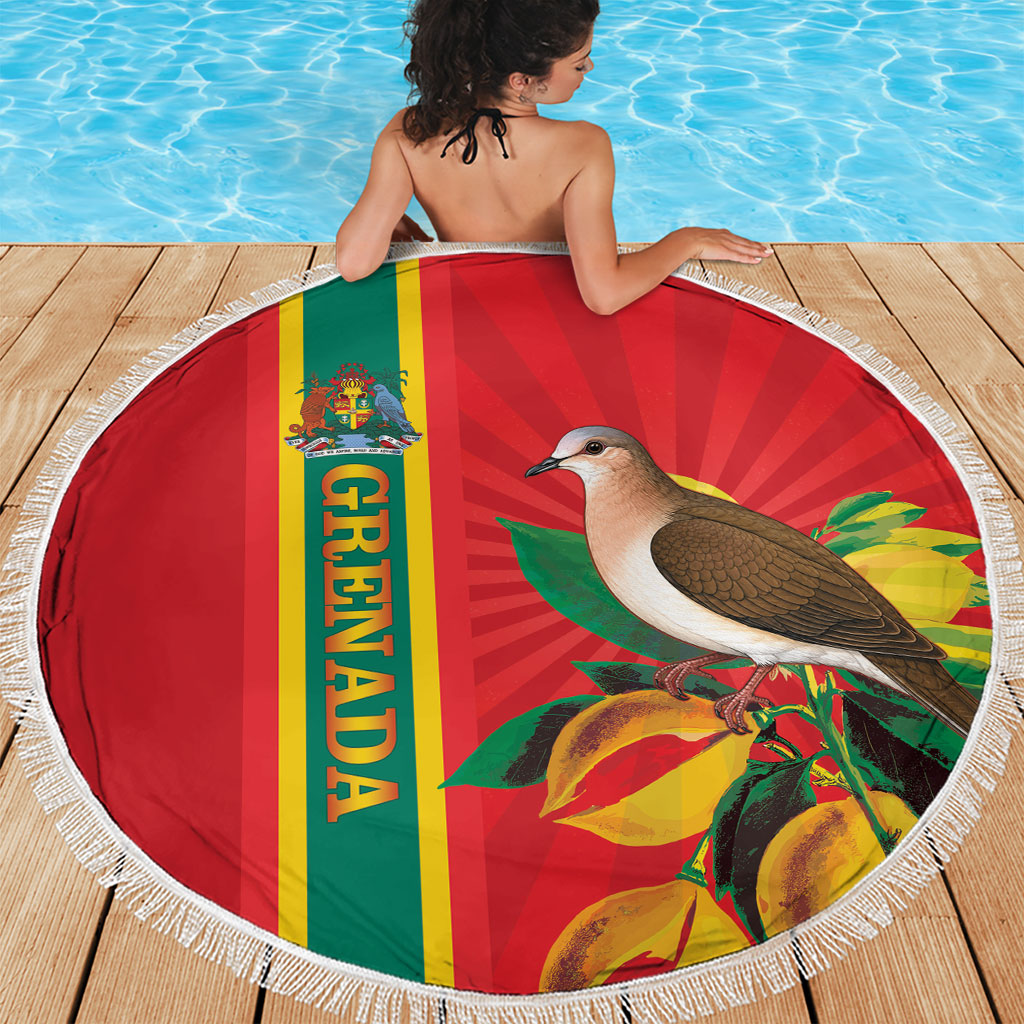 Grenada Dove Nutmeg Beach Blanket Island of Spice Proud