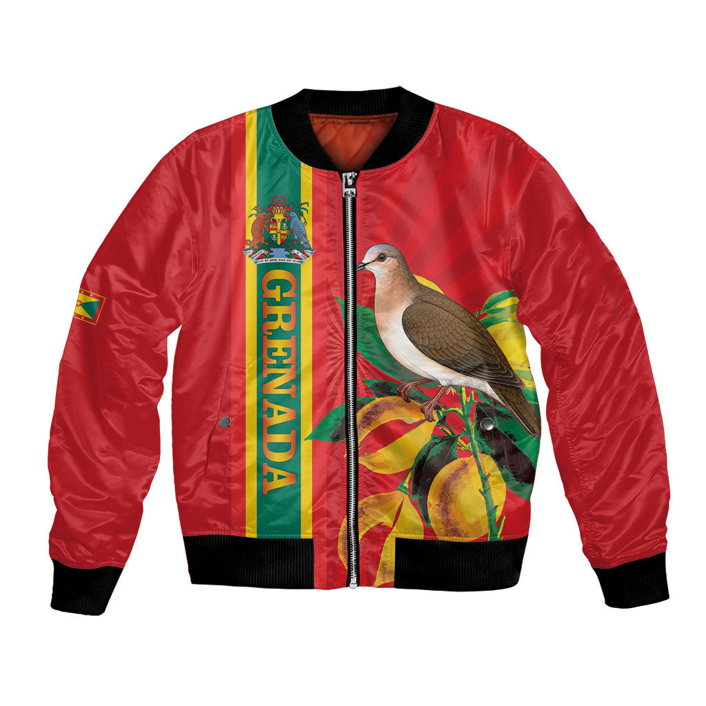 Grenada Dove Nutmeg Bomber Jacket Island of Spice Proud