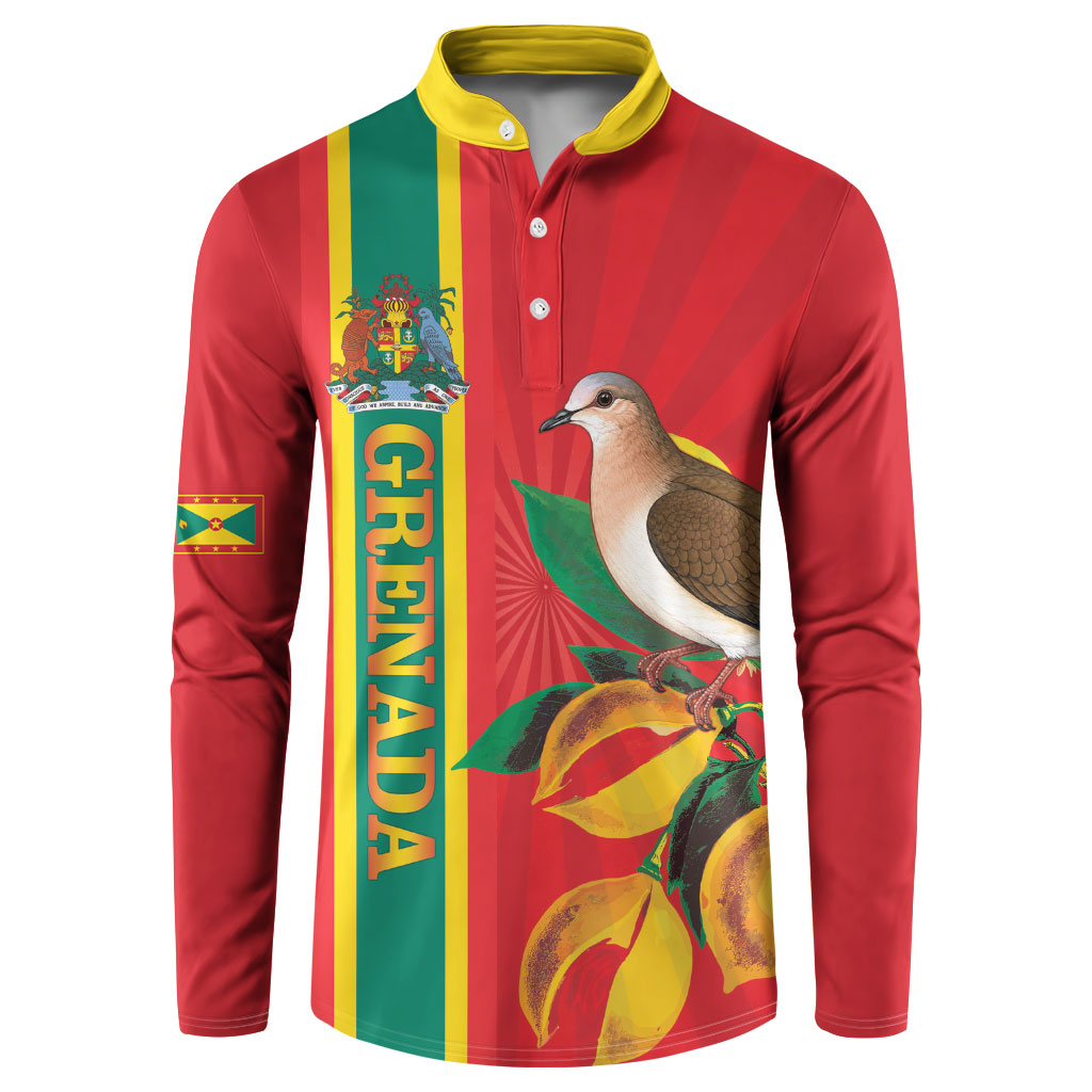 Grenada Dove Nutmeg Button Sweatshirt Island of Spice Proud