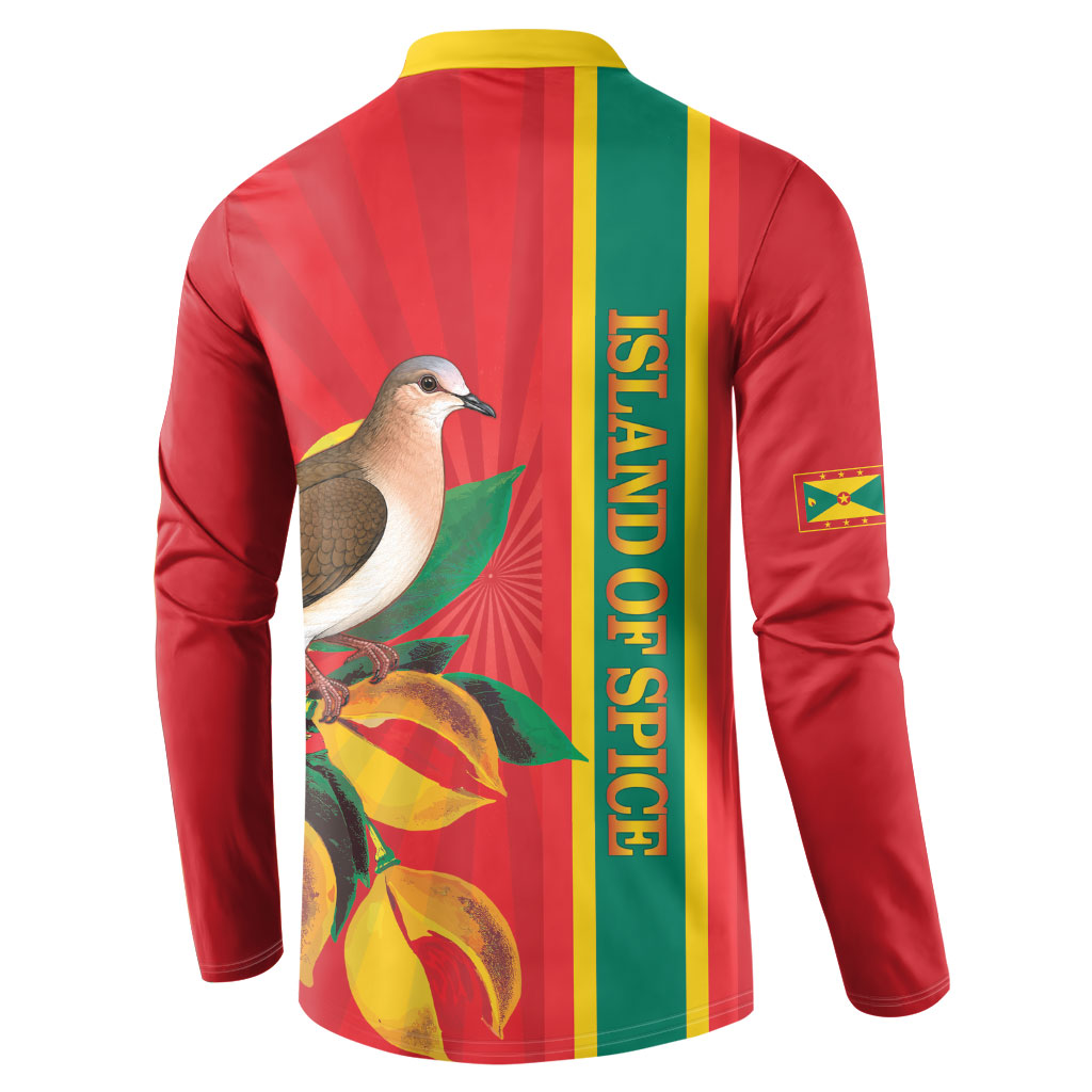Grenada Dove Nutmeg Button Sweatshirt Island of Spice Proud