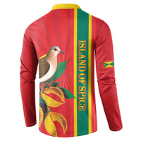 Grenada Dove Nutmeg Button Sweatshirt Island of Spice Proud