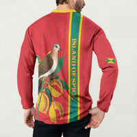 Grenada Dove Nutmeg Button Sweatshirt Island of Spice Proud