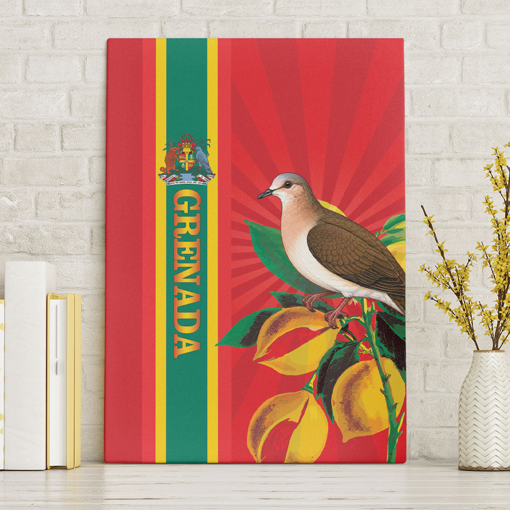 Grenada Dove Nutmeg Canvas Wall Art Island of Spice Proud