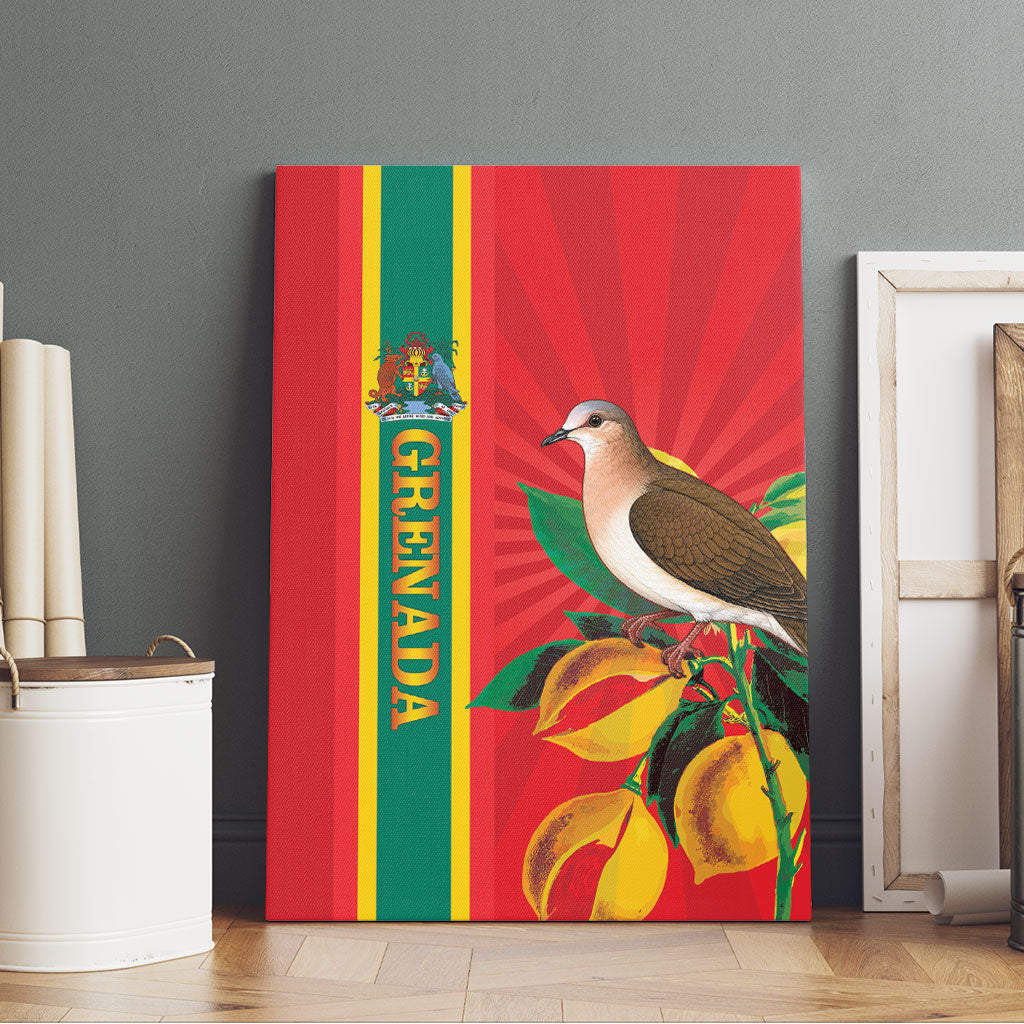 Grenada Dove Nutmeg Canvas Wall Art Island of Spice Proud