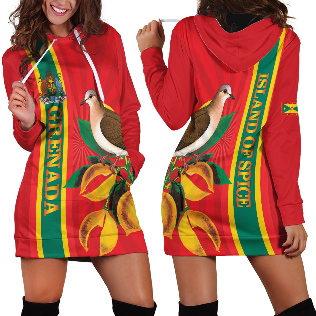 Grenada Dove Nutmeg Hoodie Dress Island of Spice Proud