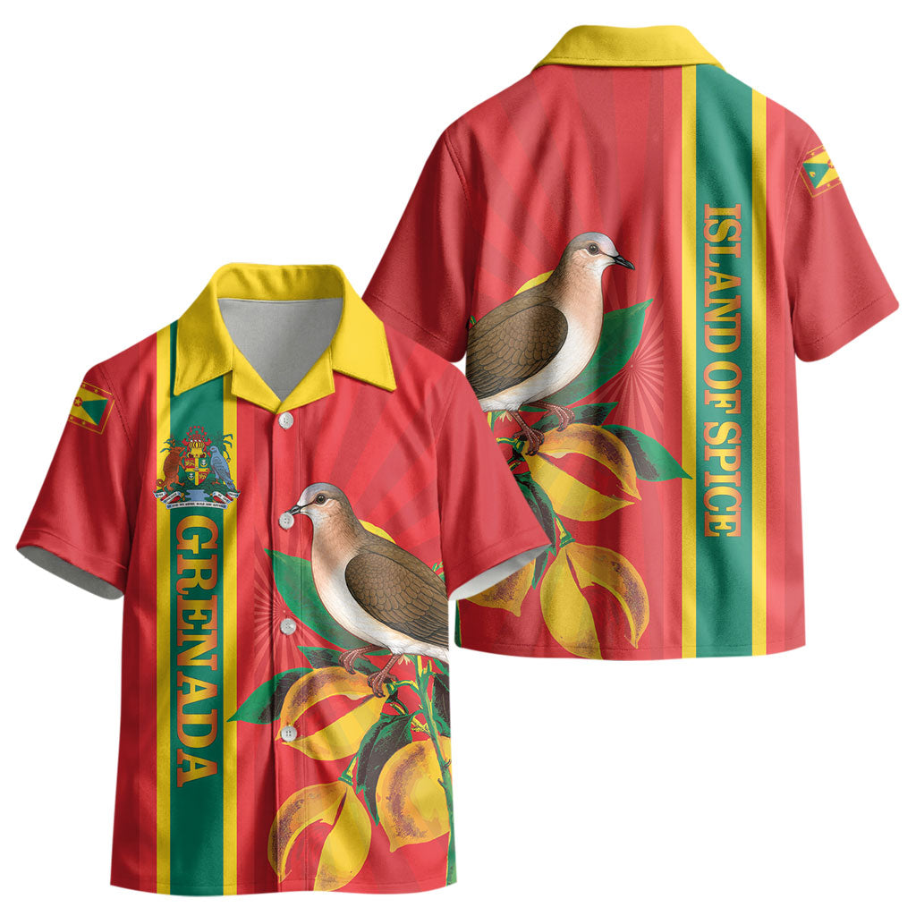 Grenada Dove Nutmeg Kid Hawaiian Shirt Island of Spice Proud