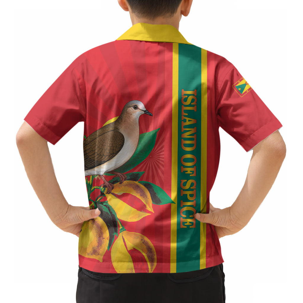 Grenada Dove Nutmeg Kid Hawaiian Shirt Island of Spice Proud