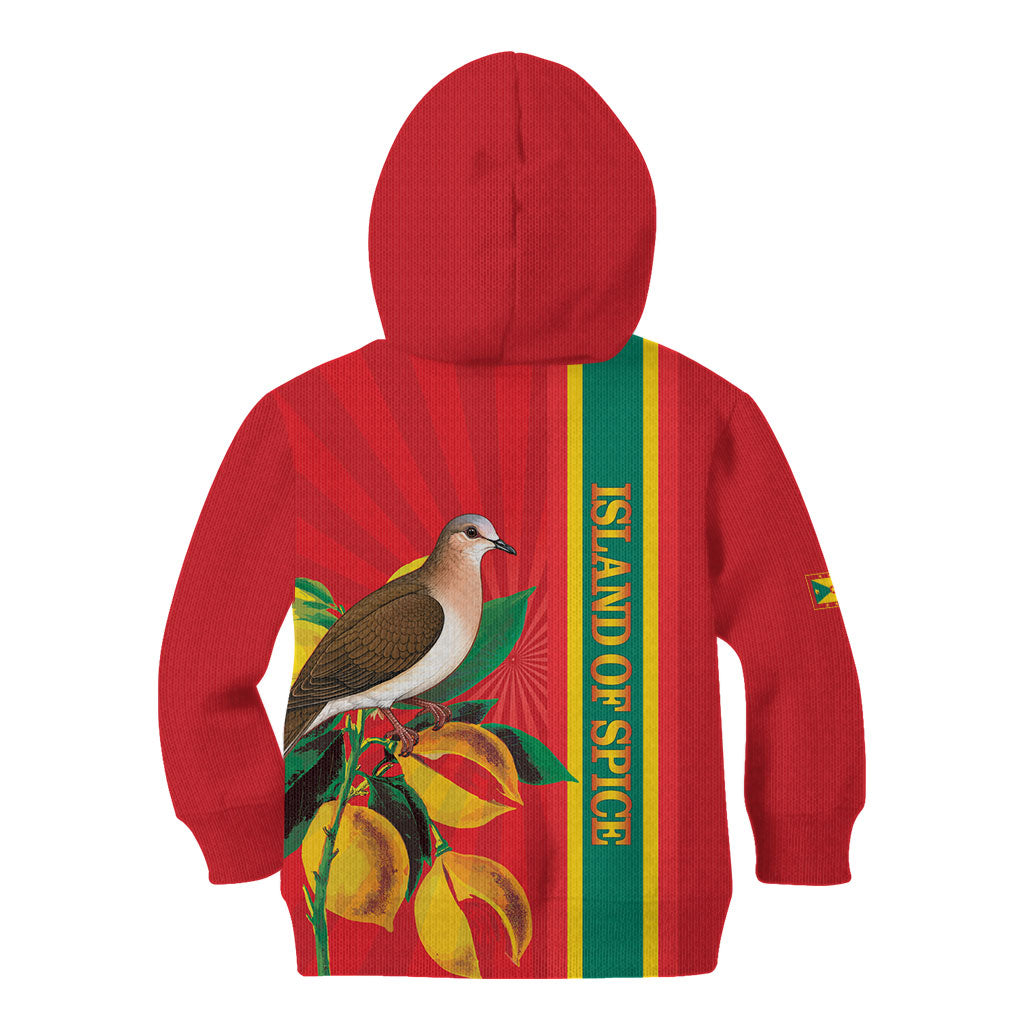 Grenada Dove Nutmeg Kid Hoodie Island of Spice Proud