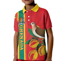 Grenada Dove Nutmeg Kid Polo Shirt Island of Spice Proud