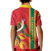 Grenada Dove Nutmeg Kid Polo Shirt Island of Spice Proud