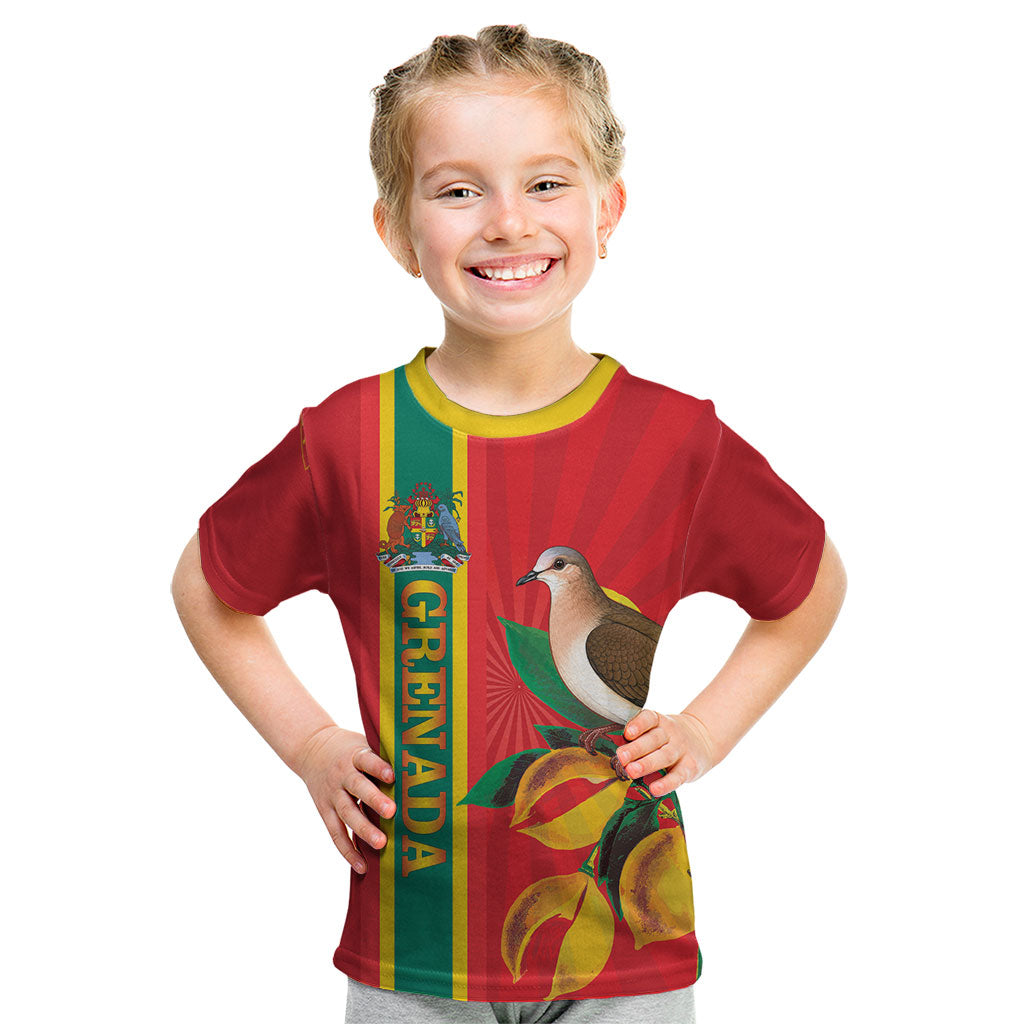 Grenada Dove Nutmeg Kid T Shirt Island of Spice Proud