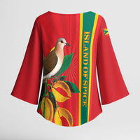 Grenada Dove Nutmeg Kimono Sleeve Blouse Island of Spice Proud