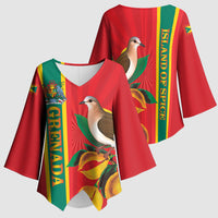 Grenada Dove Nutmeg Kimono Sleeve Blouse Island of Spice Proud