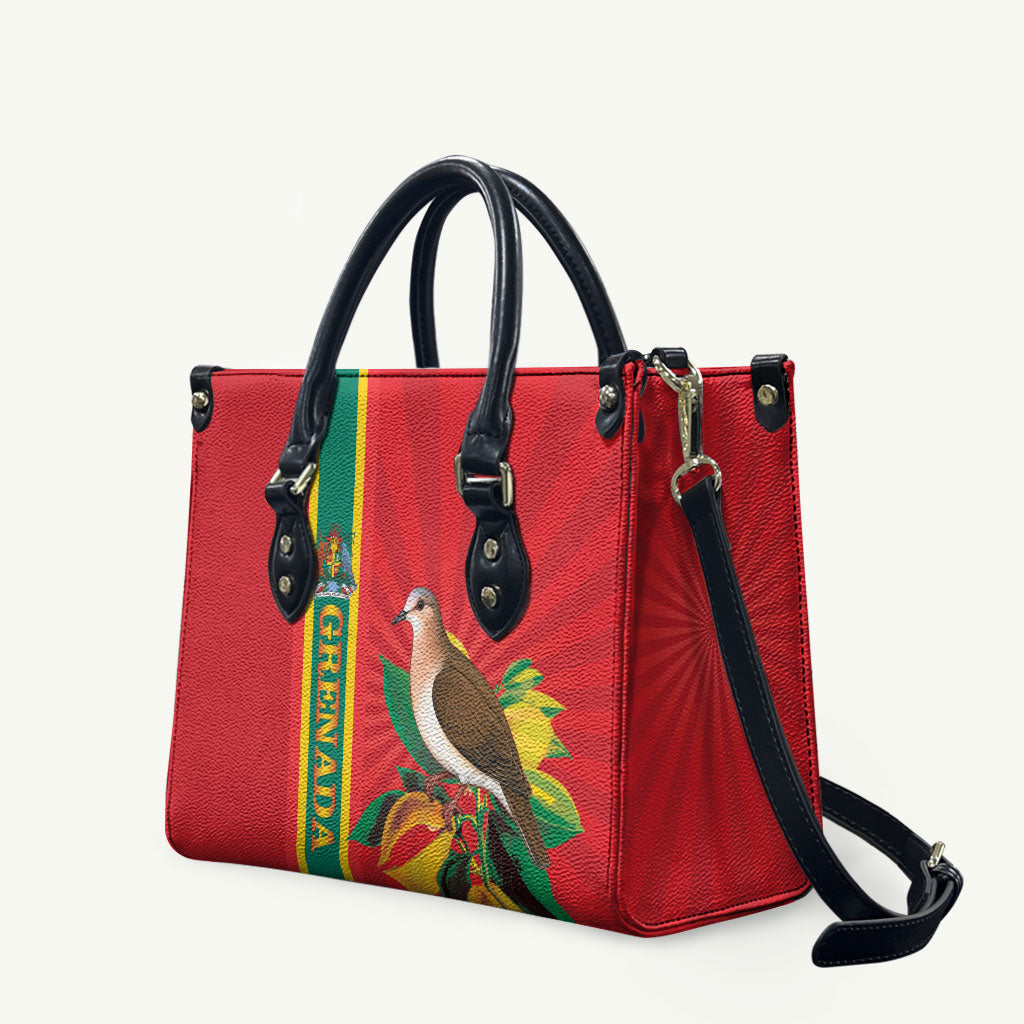 Grenada Dove Nutmeg Leather Bag Island of Spice Proud