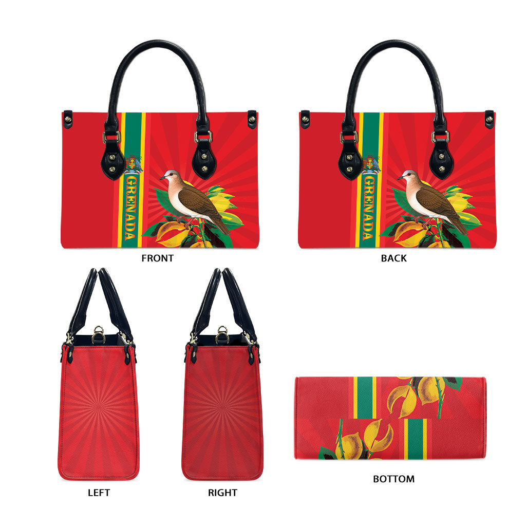Grenada Dove Nutmeg Leather Bag Island of Spice Proud