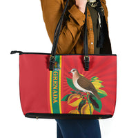 Grenada Dove Nutmeg Leather Tote Bag Island of Spice Proud