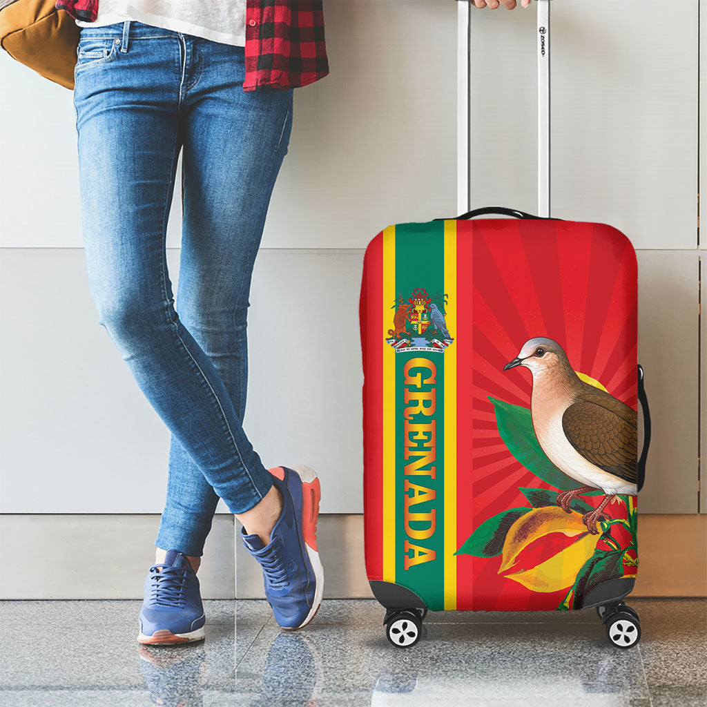 Grenada Dove Nutmeg Luggage Cover Island of Spice Proud