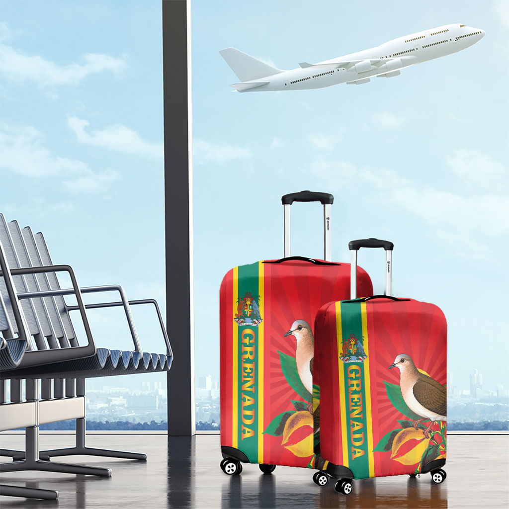 Grenada Dove Nutmeg Luggage Cover Island of Spice Proud