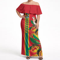 Grenada Dove Nutmeg Off Shoulder Maxi Dress Island of Spice Proud