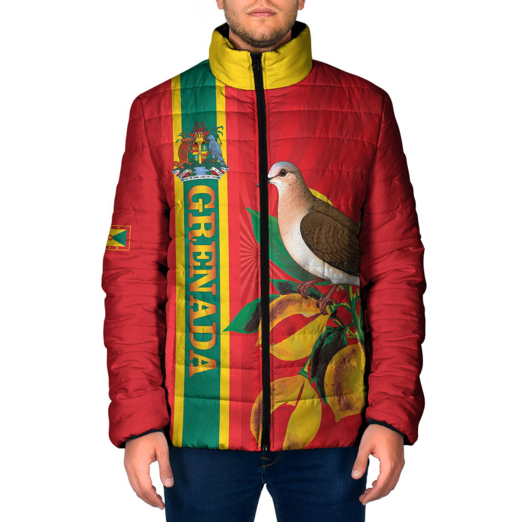 Grenada Dove Nutmeg Padded Jacket Island of Spice Proud