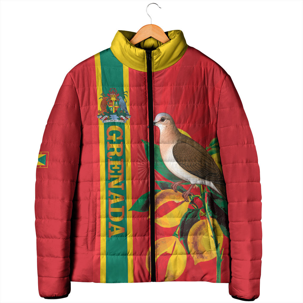 Grenada Dove Nutmeg Padded Jacket Island of Spice Proud