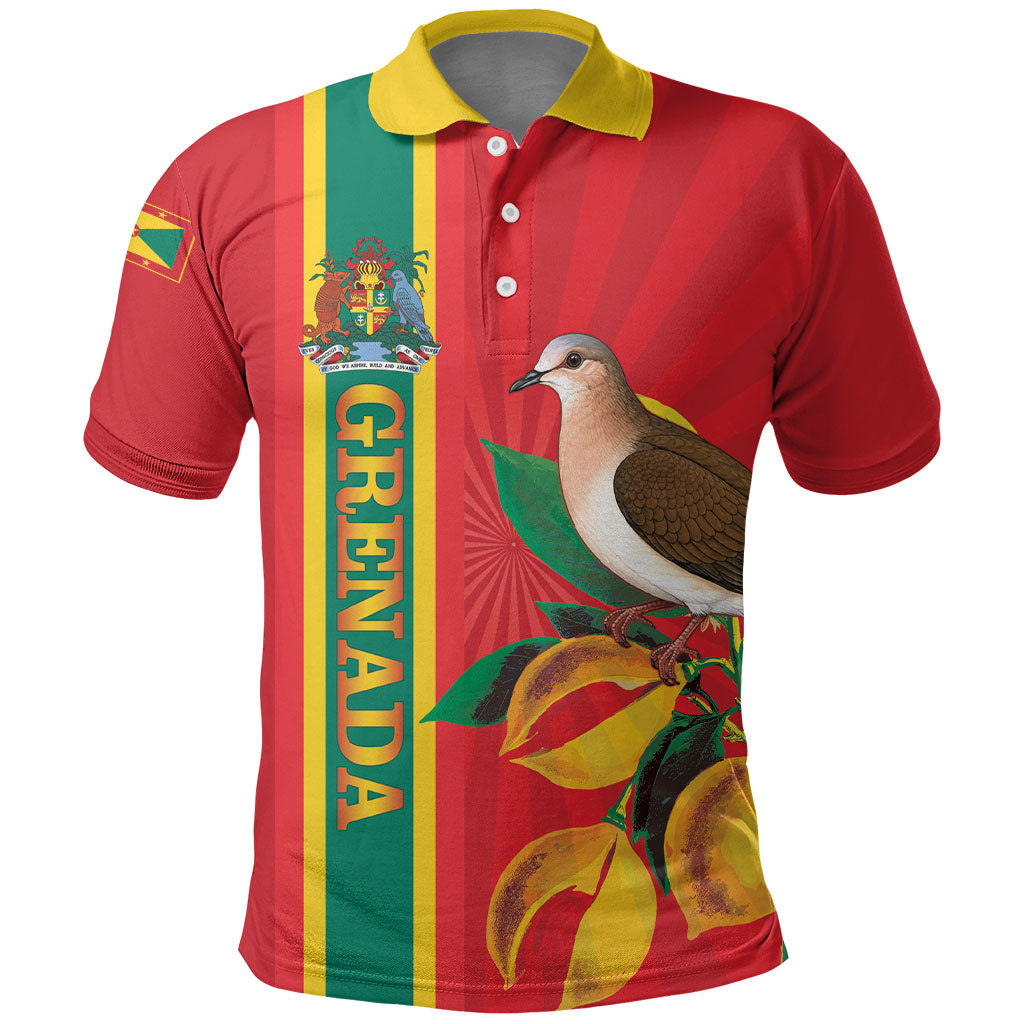 Grenada Dove Nutmeg Polo Shirt Island of Spice Proud
