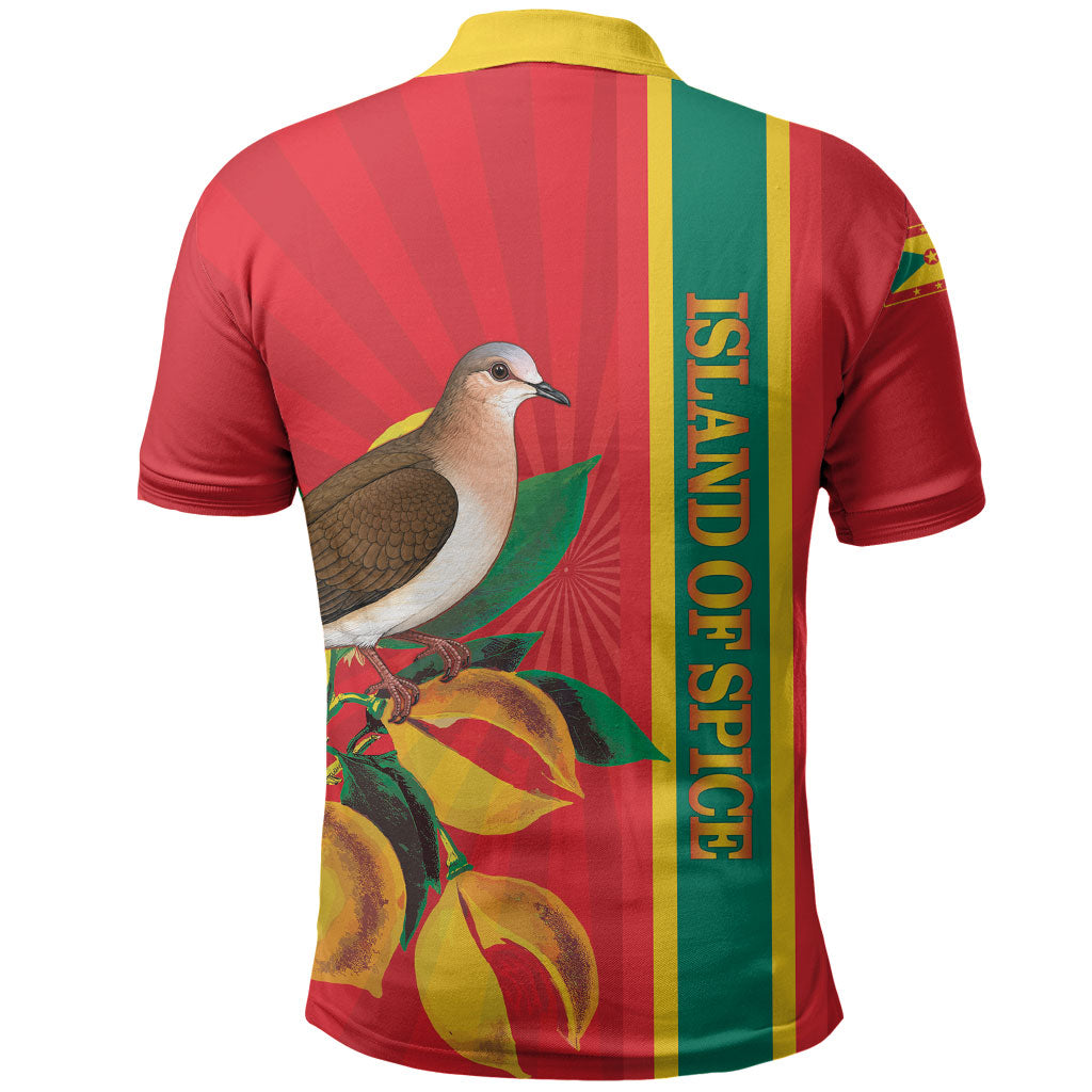 Grenada Dove Nutmeg Polo Shirt Island of Spice Proud