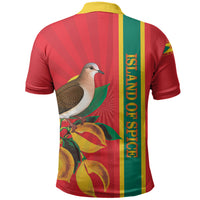 Grenada Dove Nutmeg Polo Shirt Island of Spice Proud