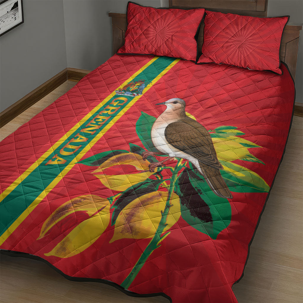 Grenada Dove Nutmeg Quilt Bed Set Island of Spice Proud