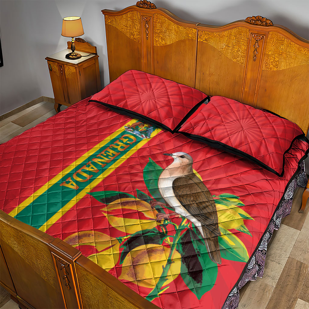 Grenada Dove Nutmeg Quilt Bed Set Island of Spice Proud